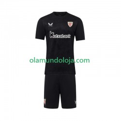 Camisola Athletic Bilbao Guarda-redes Criança Equipamento Primeiro 2025-2026 Manga Curta